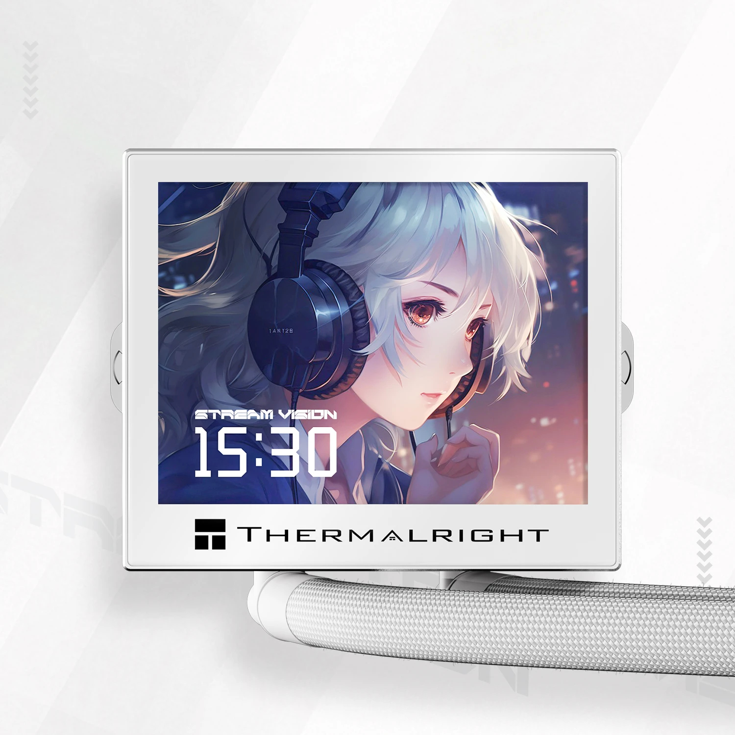 Водно охлаждане Thermalright Stream Vision 360 White Water Cooling 3.5 inch Full Color LCD Display