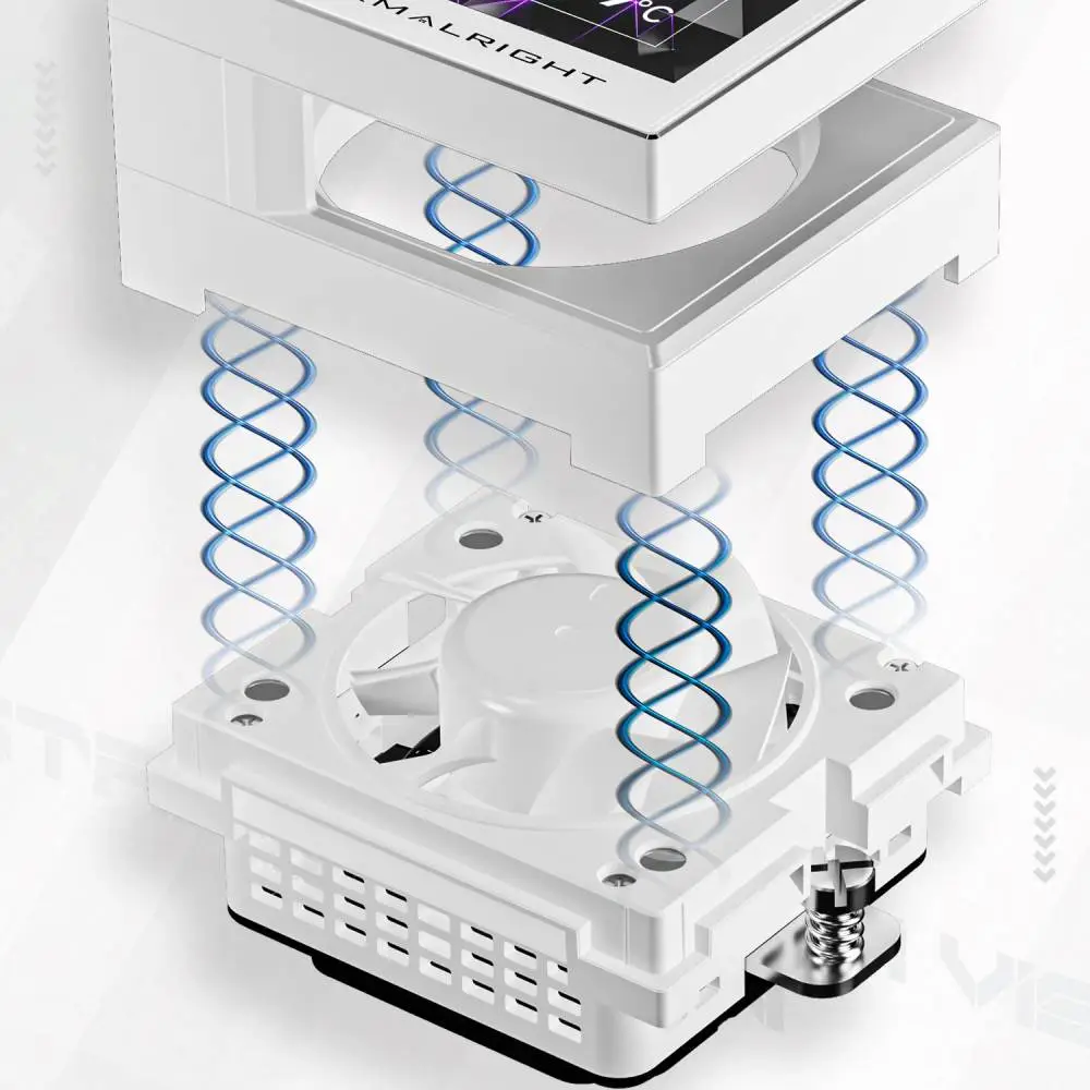 Водно охлаждане Thermalright Stream Vision 360 White Water Cooling 3.5 inch Full Color LCD Display