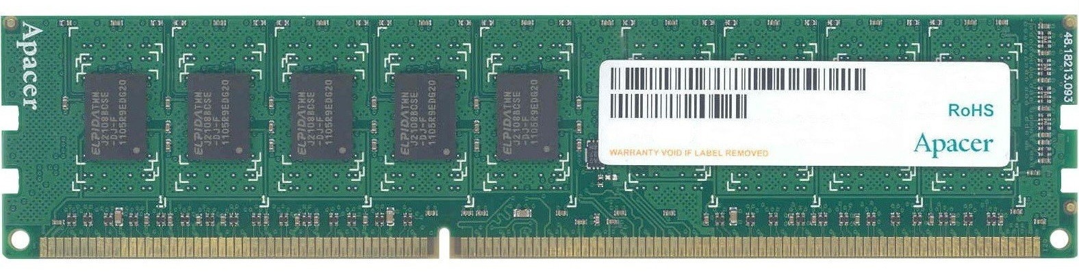 Памет Apacer 8GB DDR3 DIMM PC12800 512x8 1600MHz - AU08GFA60CATBGC
