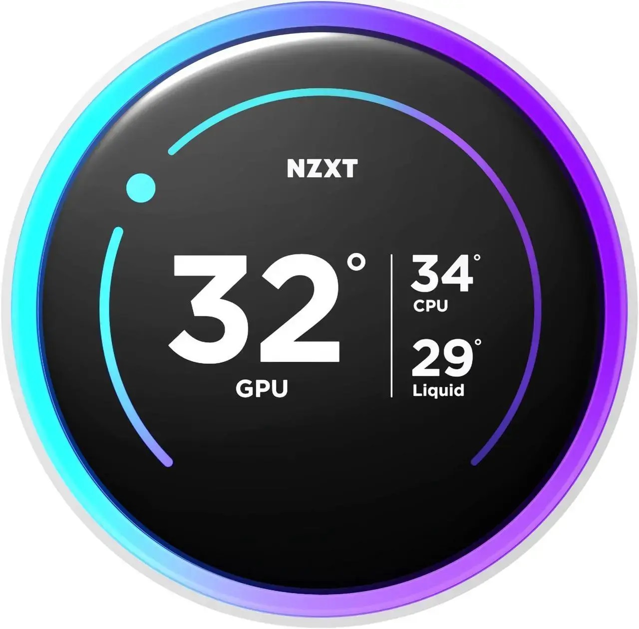 Охладител за процесор NZXT Kraken Elite 280 V2 RGB White LCD Display