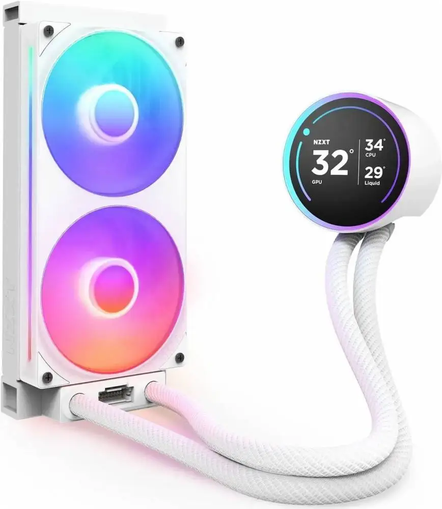 Охладител за процесор NZXT Kraken Elite 280 V2 RGB White LCD Display