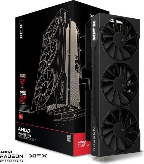 Видео карта XFX Swift AMD Radeon RX 9070 XT Triple Fan Gaming Edition 16GB - RX-97TSWF3BC 