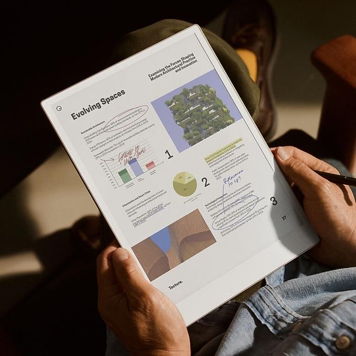Таблет reMarkable Paper Pro 11.8", с включен стилус Marker, сив