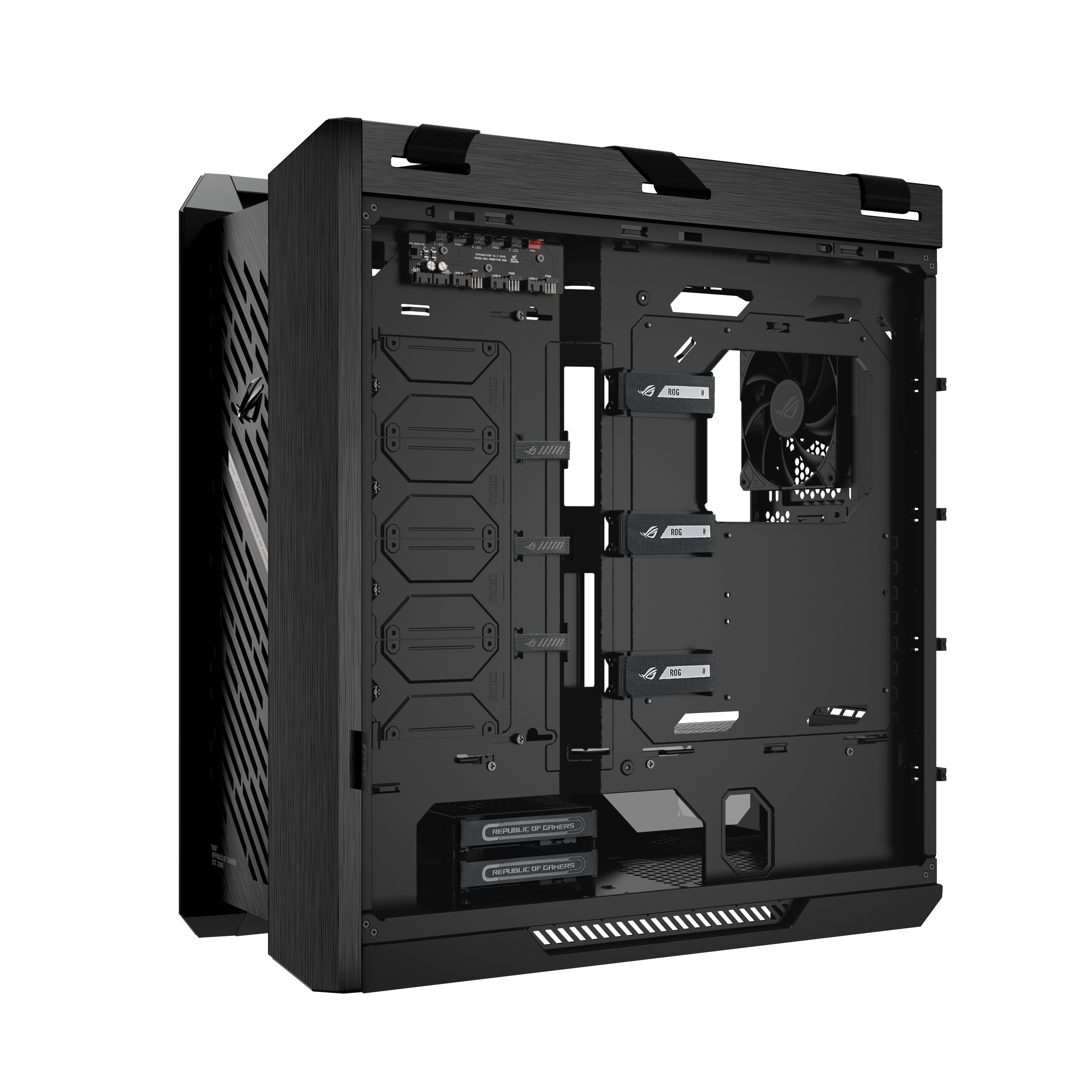 Кутия ASUS ROG Strix Helios II EATX Mid-Tower Black - 90DC00W0-B39000