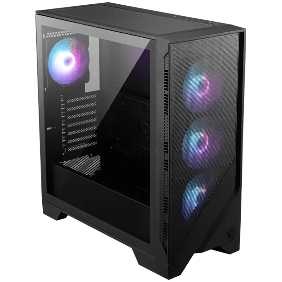 Кутия MSI MAG FORGE 321R AIRFLOW Mid-Tower ATX Case 4x120mm ARGB Fans