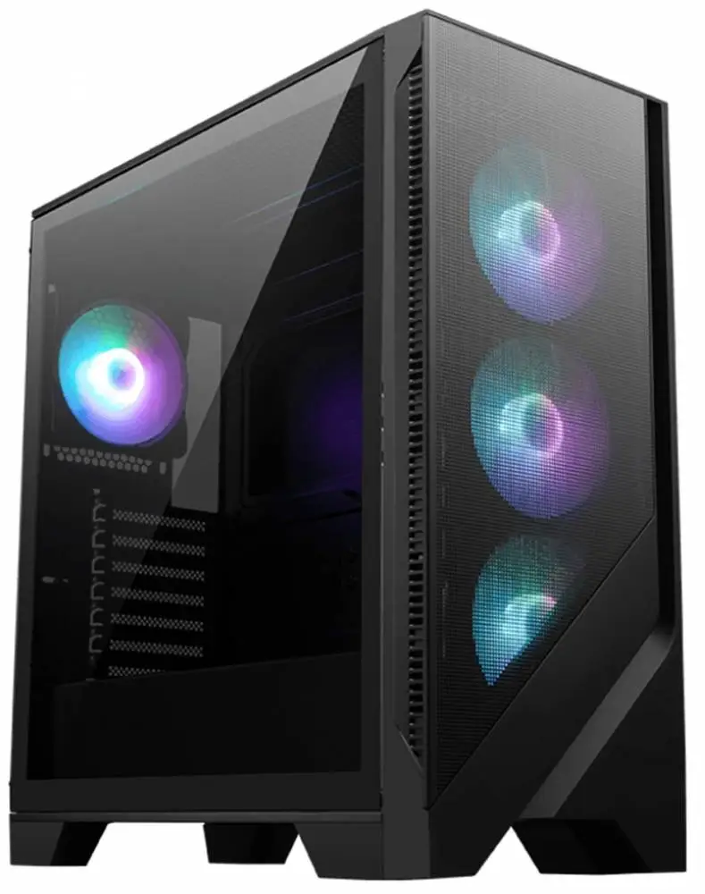 Кутия MSI MAG FORGE 321R AIRFLOW Mid-Tower ATX Case 4x120mm ARGB Fans