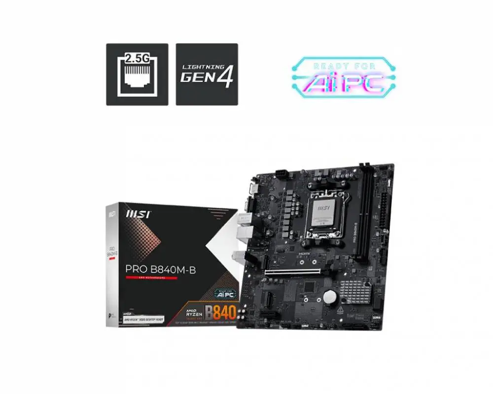 Дънна платка MSI PRO B840M-B AM5
