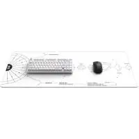 Геймърски пад Dark Project - Terra Nova White XL