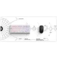 Геймърски пад Dark Project - Terra Nova White XL