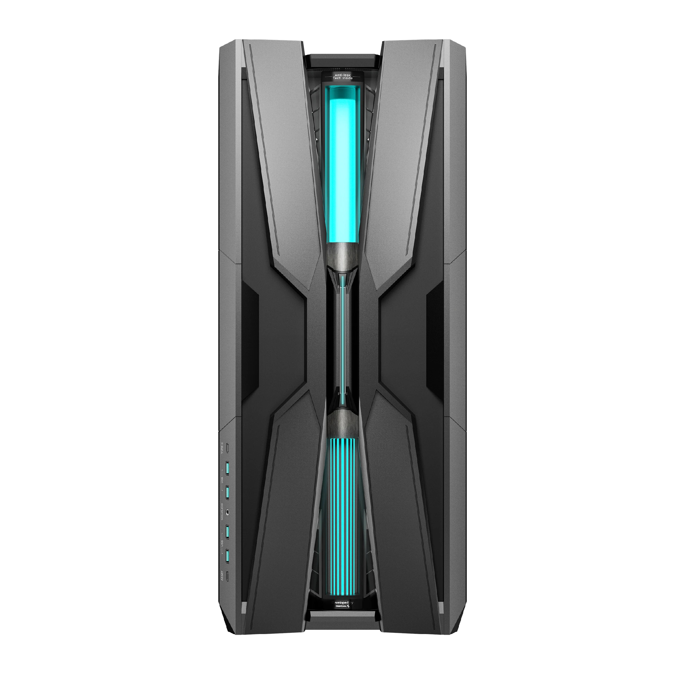 DeepCool кутия Case EATX - GENOME III - 420 mm AIO Pre-Installed, LCD Display