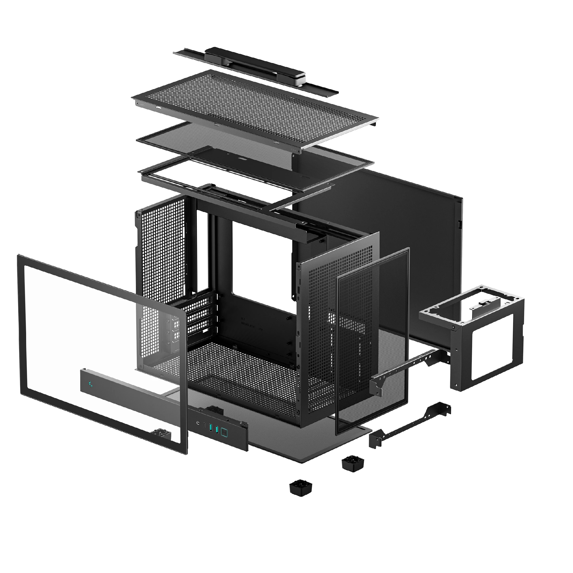  Кутия DeepCool CH160 PLUS Case mATX