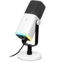 Настолен микрофон FIFINE AM8 Dynamic RGB XLR/USB - White