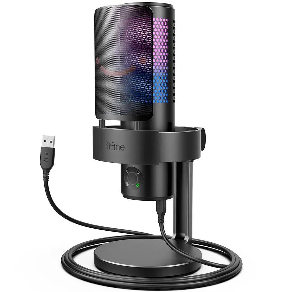 Настолен микрофон FIFINE A9 RGB 4 Polar Patterns- Black