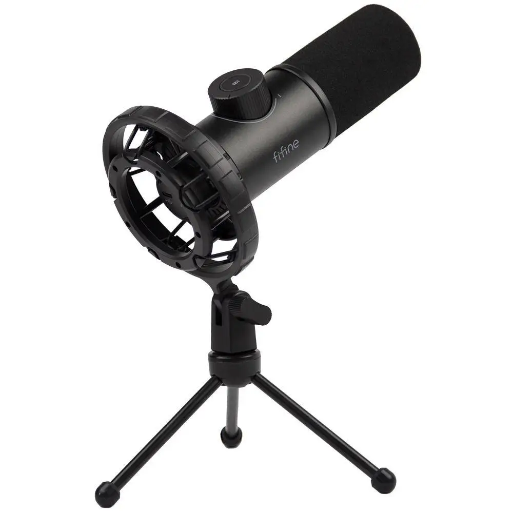 Настолен микрофон FIFINE K658 Dynamic RGB - Black