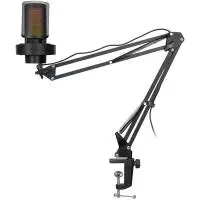 Микрофон със стойка FIFINE A8T RGB - Black