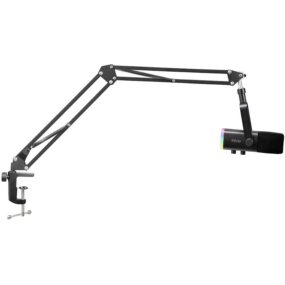 Микрофон със стойка FIFINE AM8T Dynamic RGB - Black