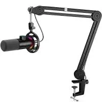 Микрофон със стойка FIFINE T658 Dynamic RGB - Black