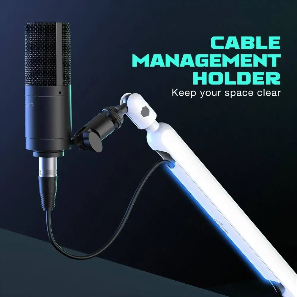 Стойка за микрофон FIFINE BM88 White High End Boom Arm Stand