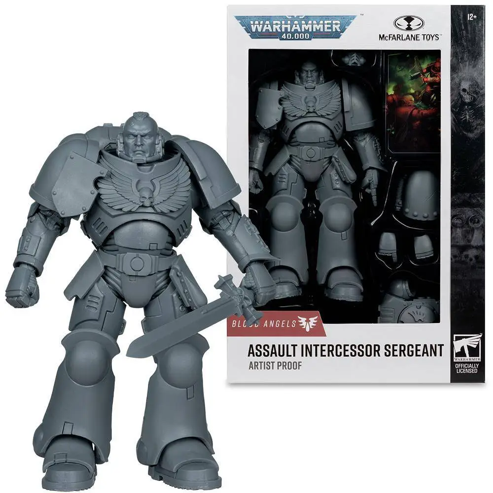 Фигурка Warhammer 40,000 Assault Intercessor Sergeant (Blood Angel) Artist Proof 7in Figure McFarlane