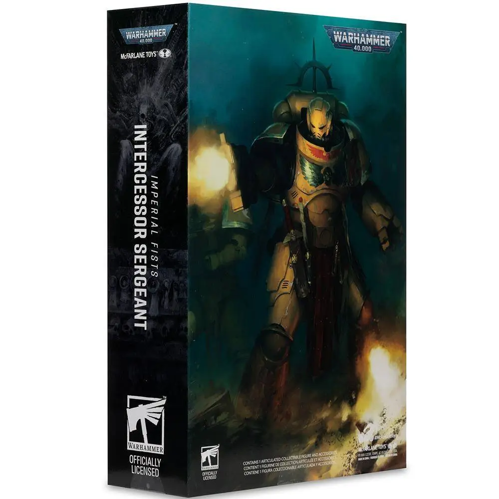 Фигурка Warhammer 40,000 Intercessor Sergeant (Imperial Fist) Gold Label 7in Figure McFarlane