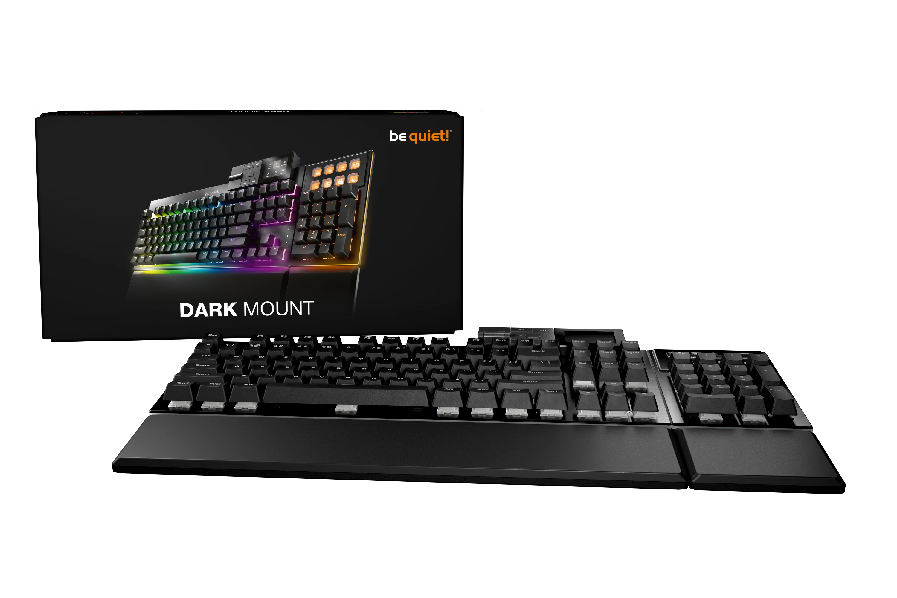 be quiet! професионална геймърска механична клавиатура Professional Gaming Mechanical Keyboard DARK MOUNT - be quiet! Silent Switches [Linear]