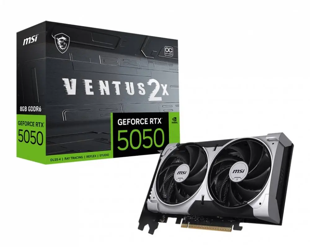 Видео карта MSI GeForce RTX 5050 8G VENTUS 2X OC