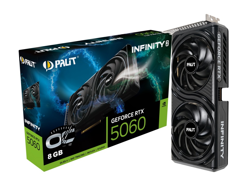 Видео карта Palit GeForce RTX 5060 Infinity 2 OC 8GB - NE75060V19P1-GB2063L