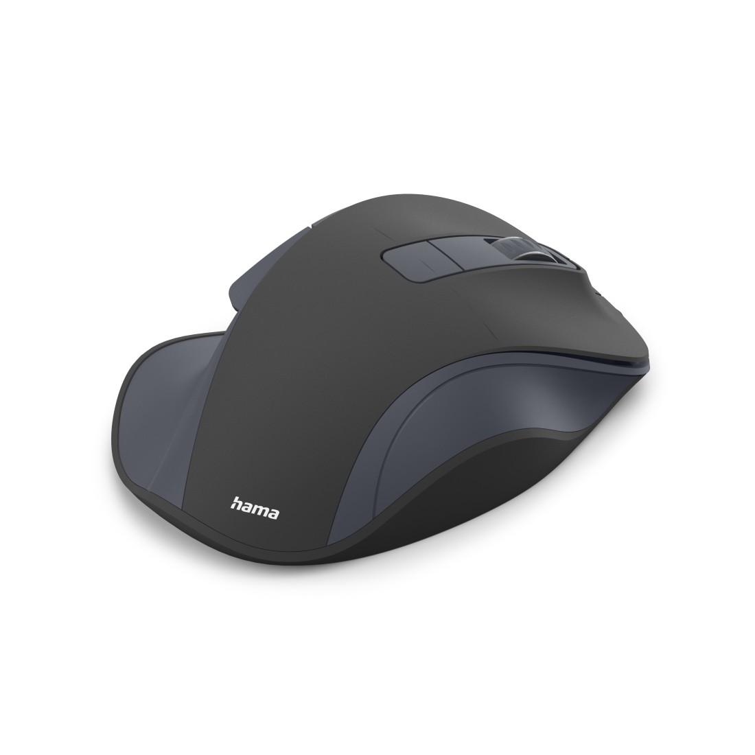 HAMA Безжична оптична мишка WM-500 Recharge , черна, 6 бут.,800/1200/1600 dpi, безшумна