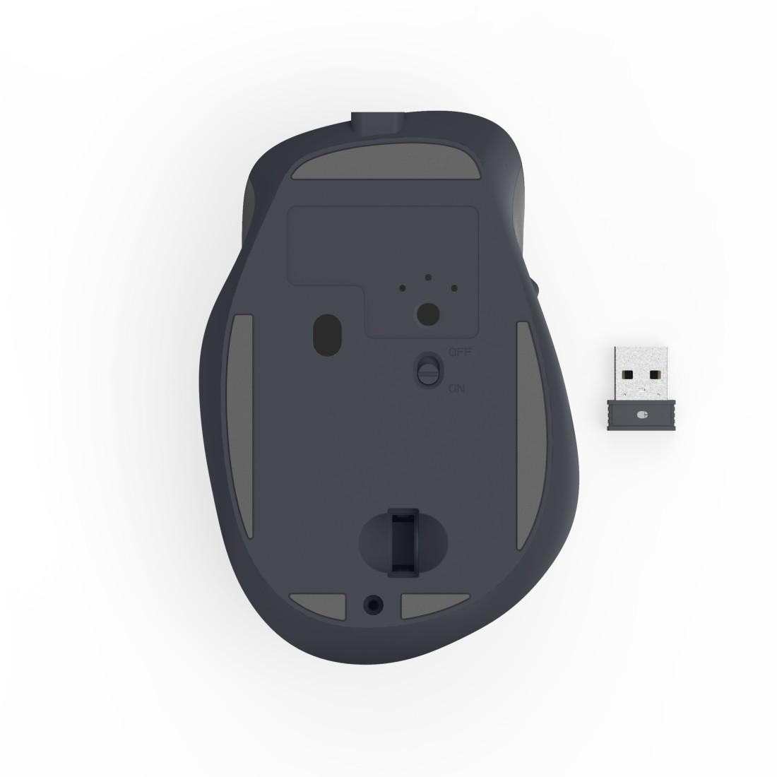 HAMA Безжична оптична мишка WM-500 Recharge , черна, 6 бут.,800/1200/1600 dpi, безшумна