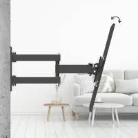 Стенна стойка за TV, 32 - 75&rdquo;, до 40 кг, въртяща се, накланяща се, издърпваща се