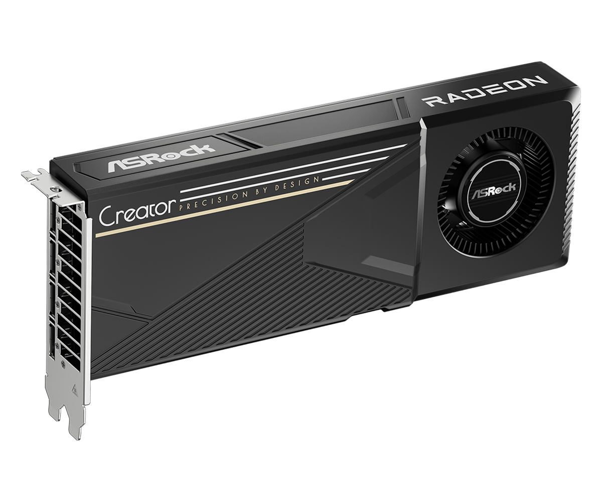Видео карта ASRock RADEON AI PRO R9700 Creator 32GB GDDR6