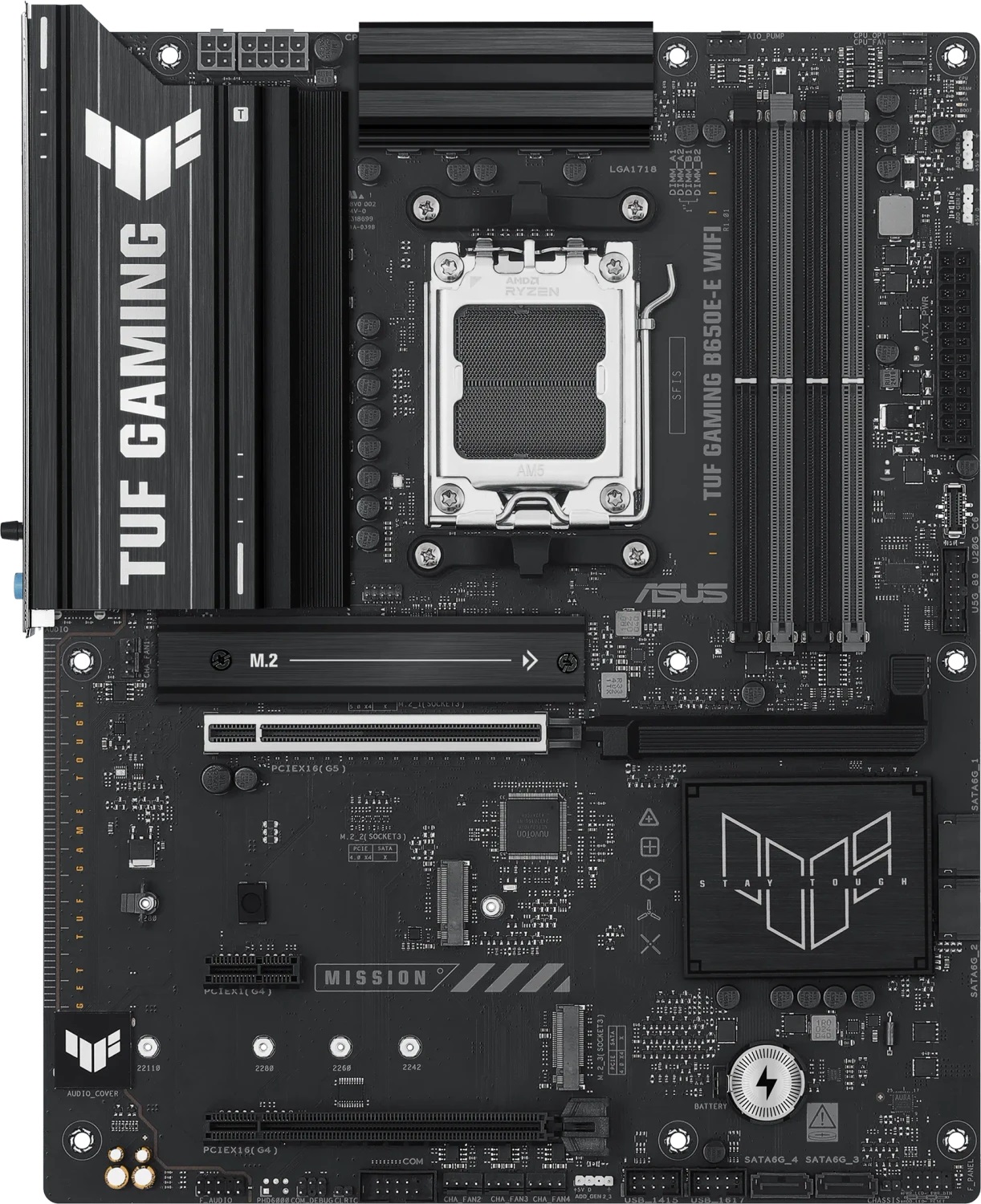 Дънна платка Asus TUF GAMING B650E-E WIFI AM5 - 90MB1LT0-M0EAY0