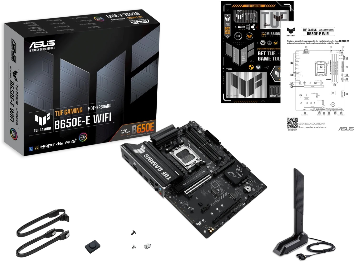 Дънна платка Asus TUF GAMING B650E-E WIFI AM5 - 90MB1LT0-M0EAY0