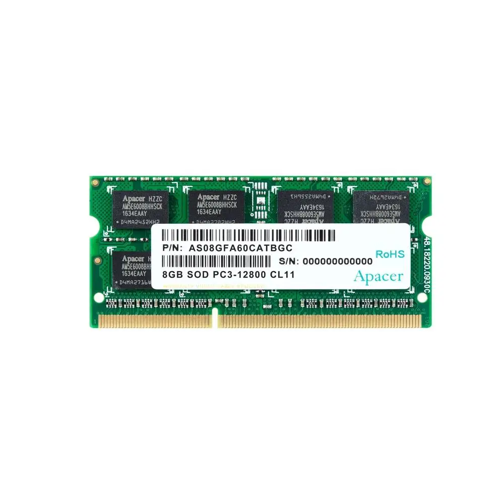 Памет Apacer RAM 8GB DDR3 SODIMM 512x8 1600MHz - AS08GFA60CATBGC