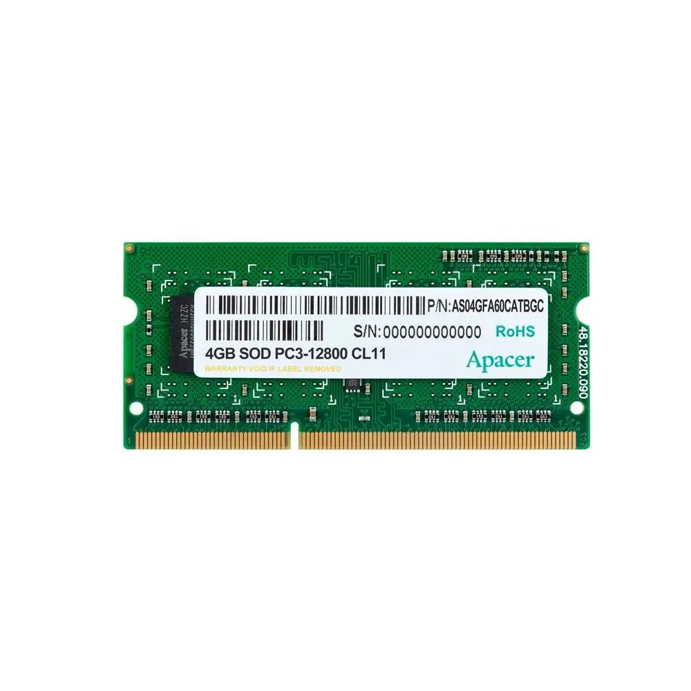 Памет Apacer RAM 4GB DDR3 SODIMM 512x8 1600MHz - AS04GFA60CATBGC