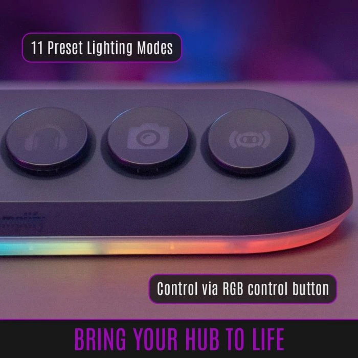 Streamplify стрийминг хъб/дек Streaming HUB DECK 5 RGB - 5 x USB-A - SPUH-HD51217.11