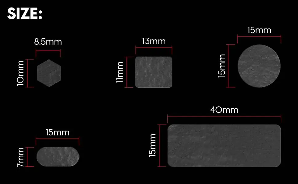 Pulsar универсални предварително изрязани грип ленти Supergrip Universal Grip Tape Precut Sheet