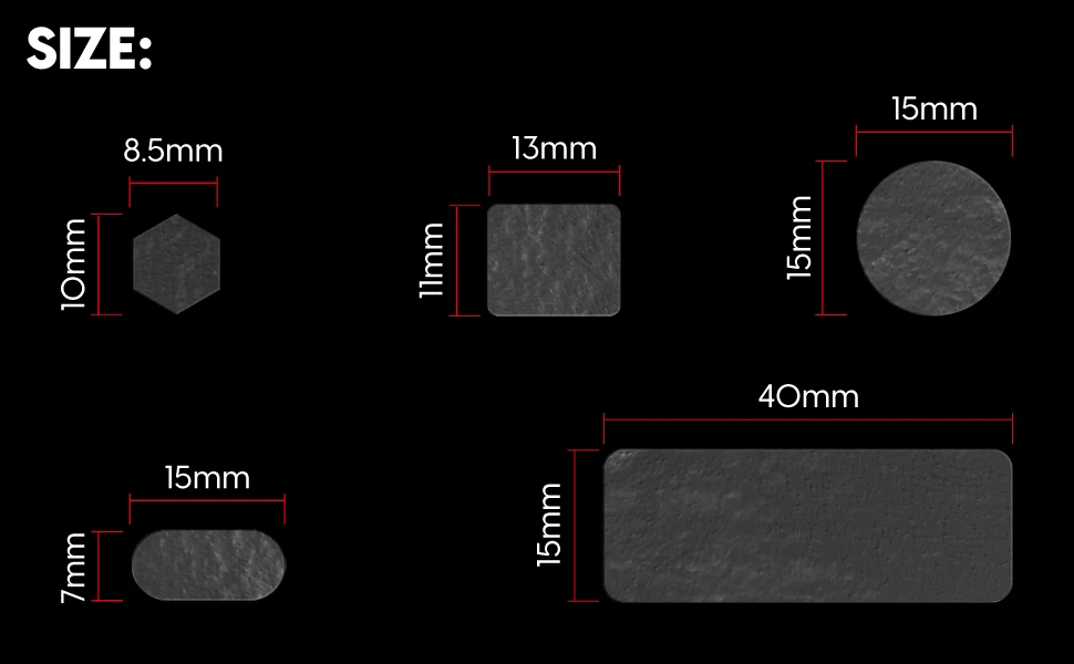 Pulsar универсални предварително изрязани грип ленти Supergrip Universal Grip Tape Precut Sheet