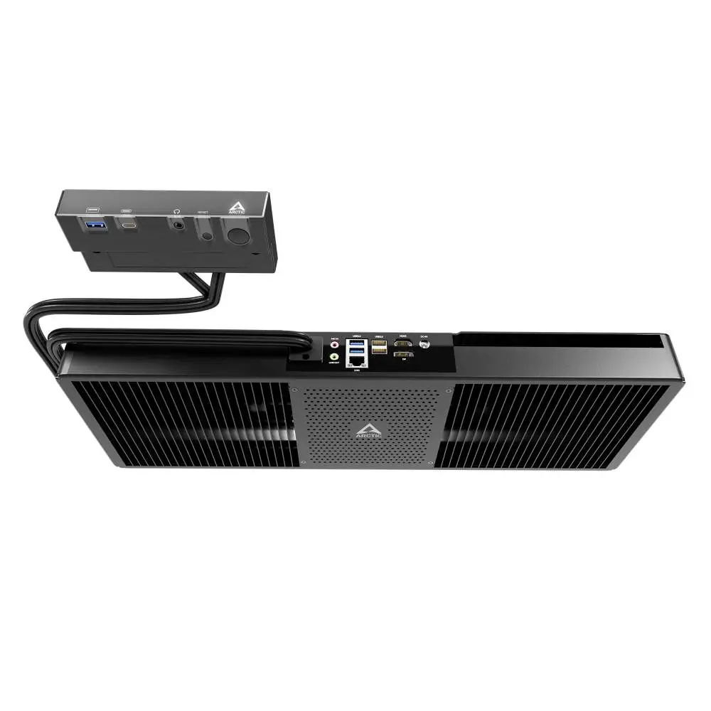 Arctic ordenador de sobremesa silencioso para debajo del escritorio Under Desk PC - Senza 5500GT - Ryzen 5 5500GT, 16GB DDR4, 1TB NVMe, Win 11 Home