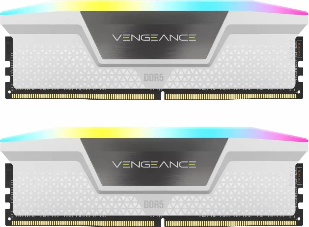 Памет Corsair Vengeance RGB White 32GB (2x16GB) DDR5 6000MHz CL30 EXPO/XMP - CMH32GX5M2B6000Z30W