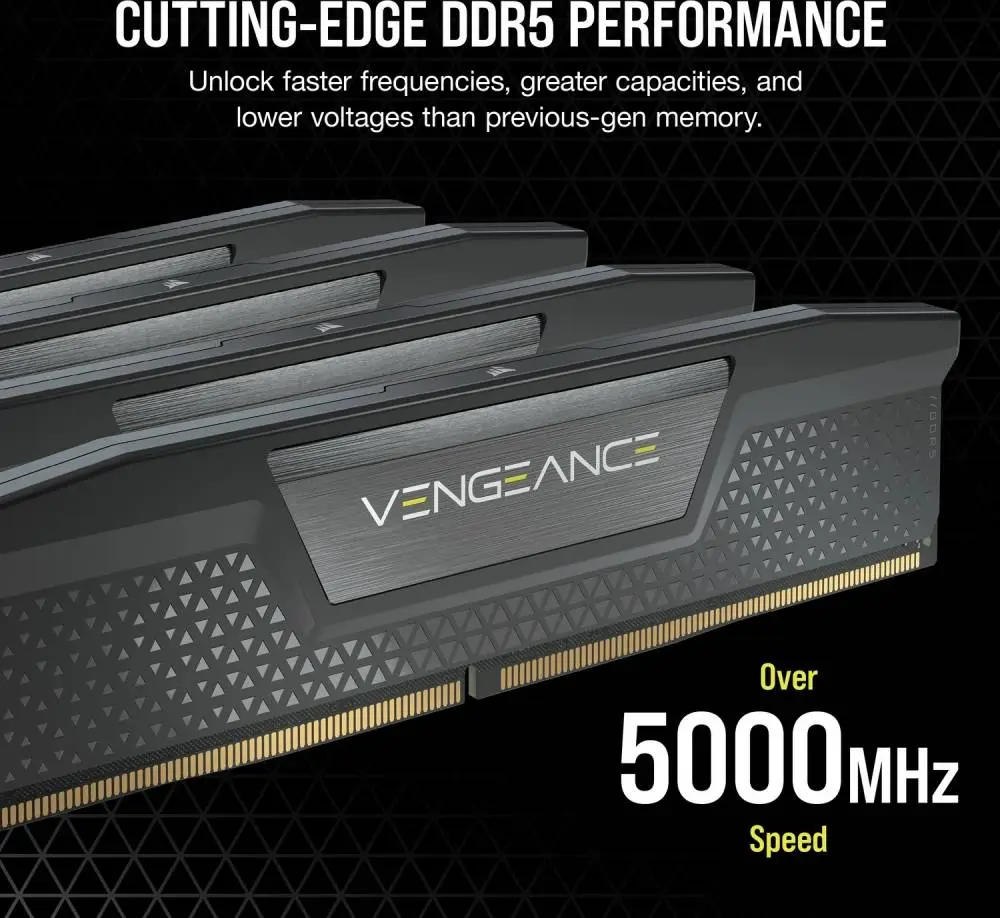 Памет Corsair Vengeance 64GB (2x32GB) DDR5 6400MHz CL42 XMP - CMK64GX5M2B6400C42