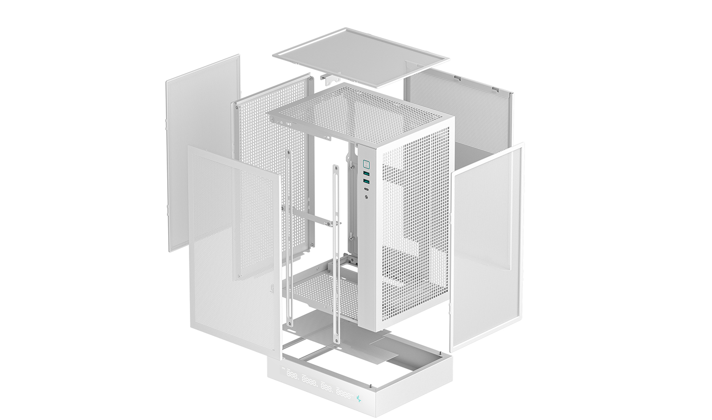Кутия DeepCool CH170 PLUS WH ITX Vertical Case