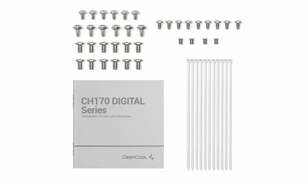 Кутия DeepCool CH170 PLUS WH ITX Vertical Case