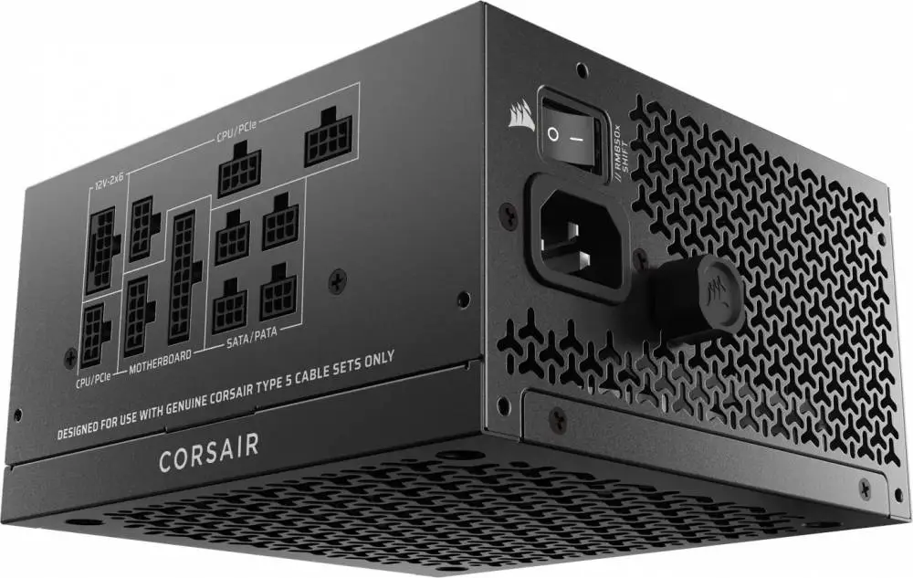 Захранване Corsair RMx SHIFT 2025 RM850x 850W 80 Plus Gold ATX 3.1, PCIe 5.1 - CP-9020299-EU