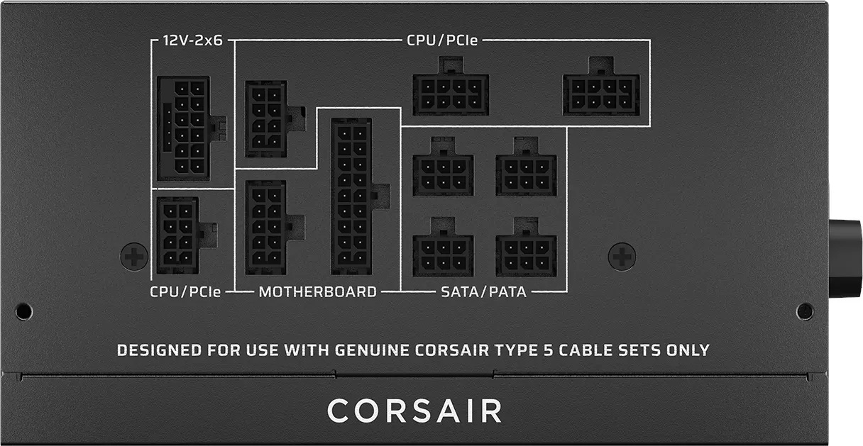 Захранване Corsair RMx SHIFT 2025 RM850x 850W 80 Plus Gold ATX 3.1, PCIe 5.1 - CP-9020299-EU