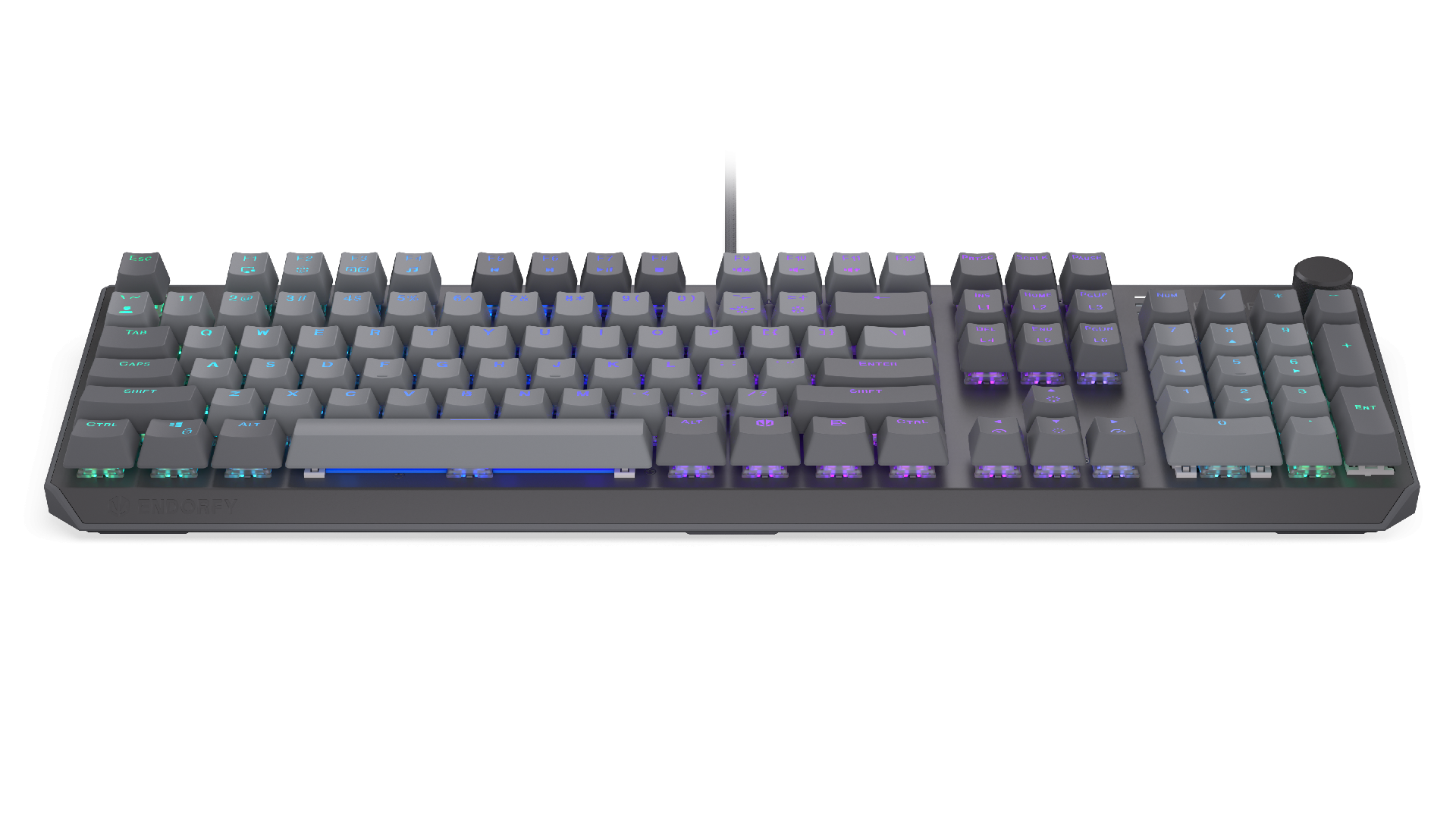 Endorfy механична клавиатура Thock V2 Full Size, PBT, Endorfy Red switch, US Layout