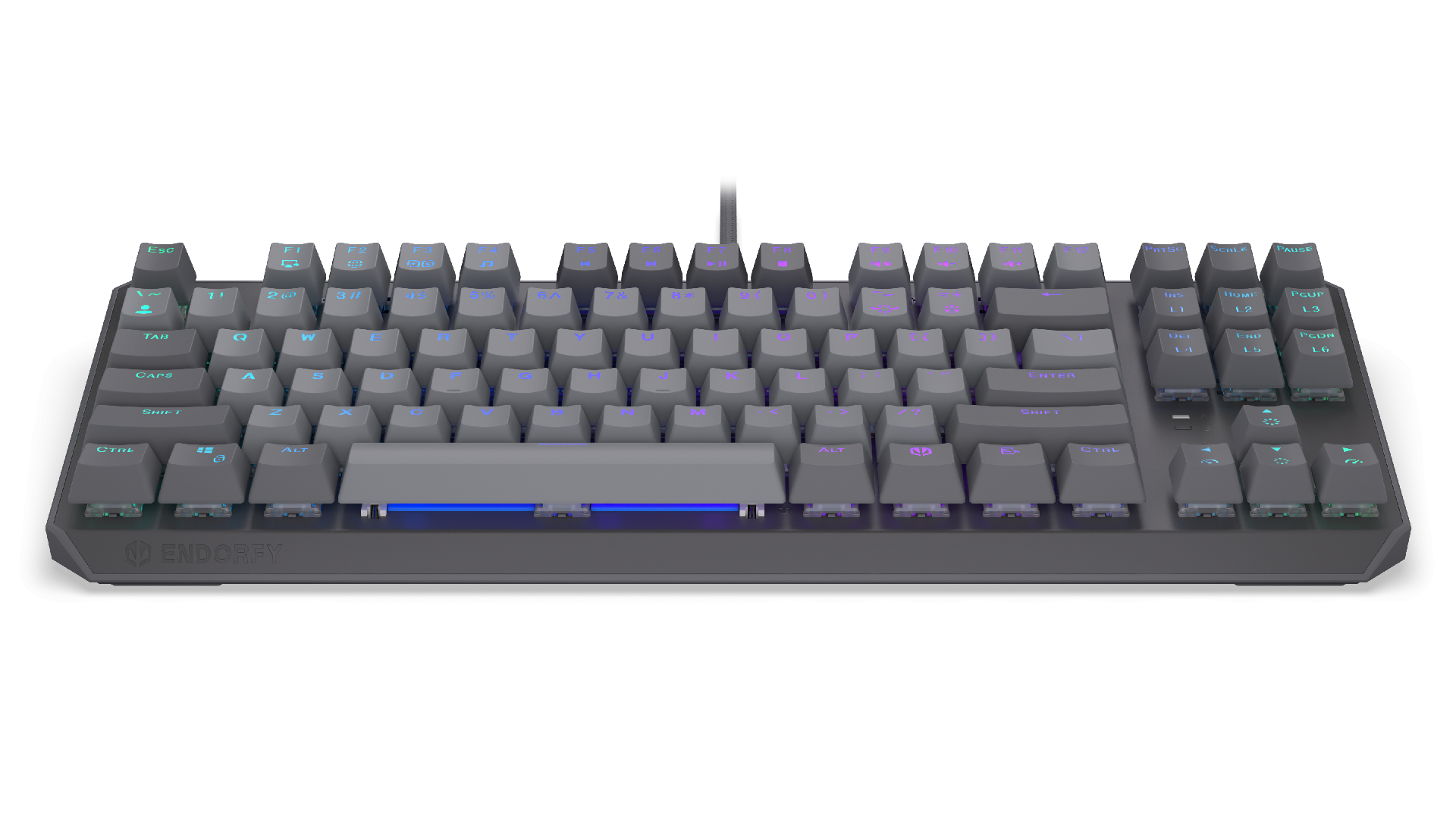 Endorfy механическая клавиатура Thock V2 TKL, PBT, Endorfy Red switch, US Layout