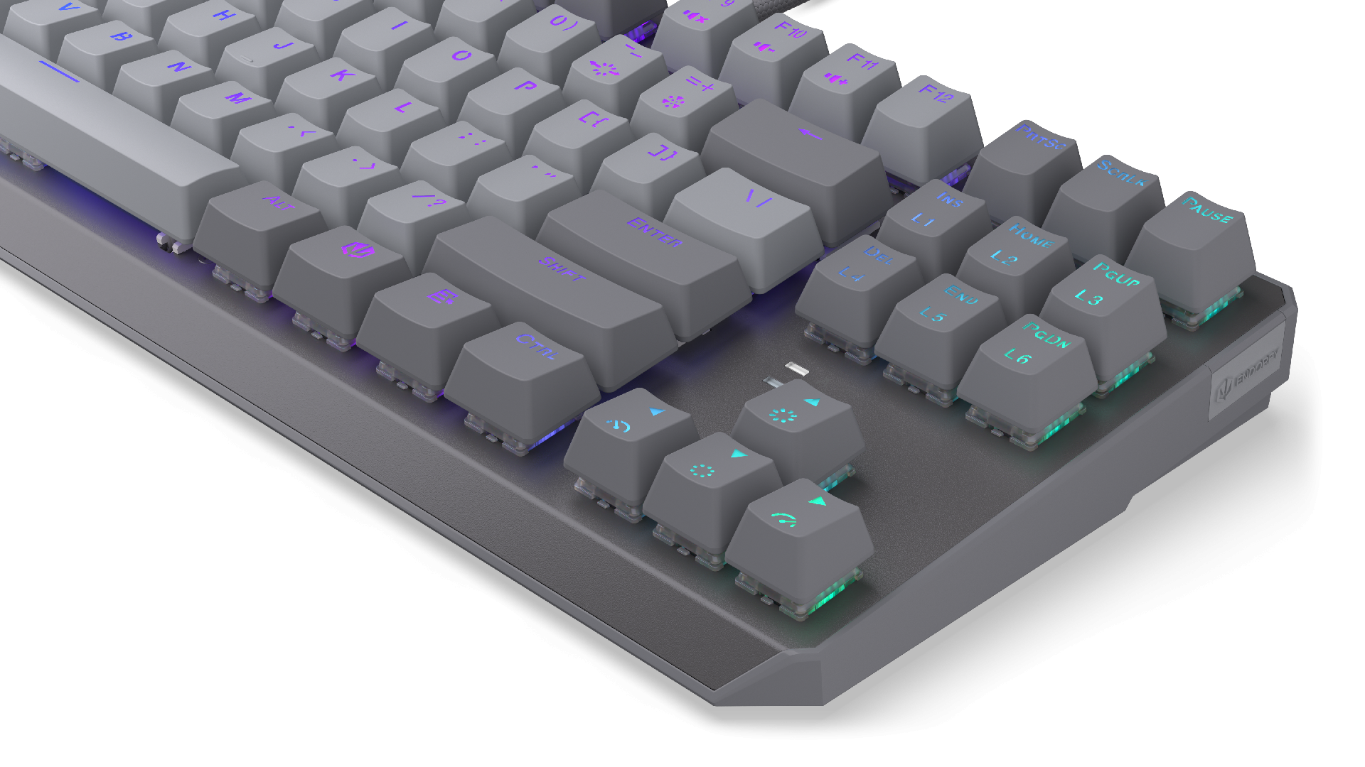 Endorfy механическая клавиатура Thock V2 TKL, PBT, Endorfy Red switch, US Layout