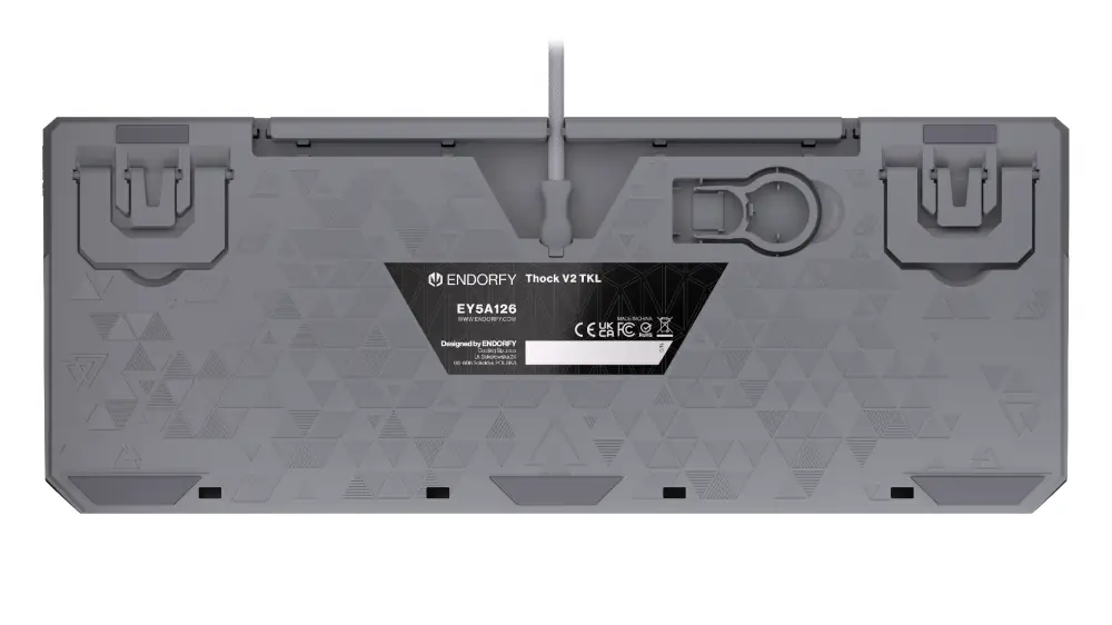 Endorfy механична клавиатура Thock V2 TKL, PBT, Endorfy Red switch, US Layout