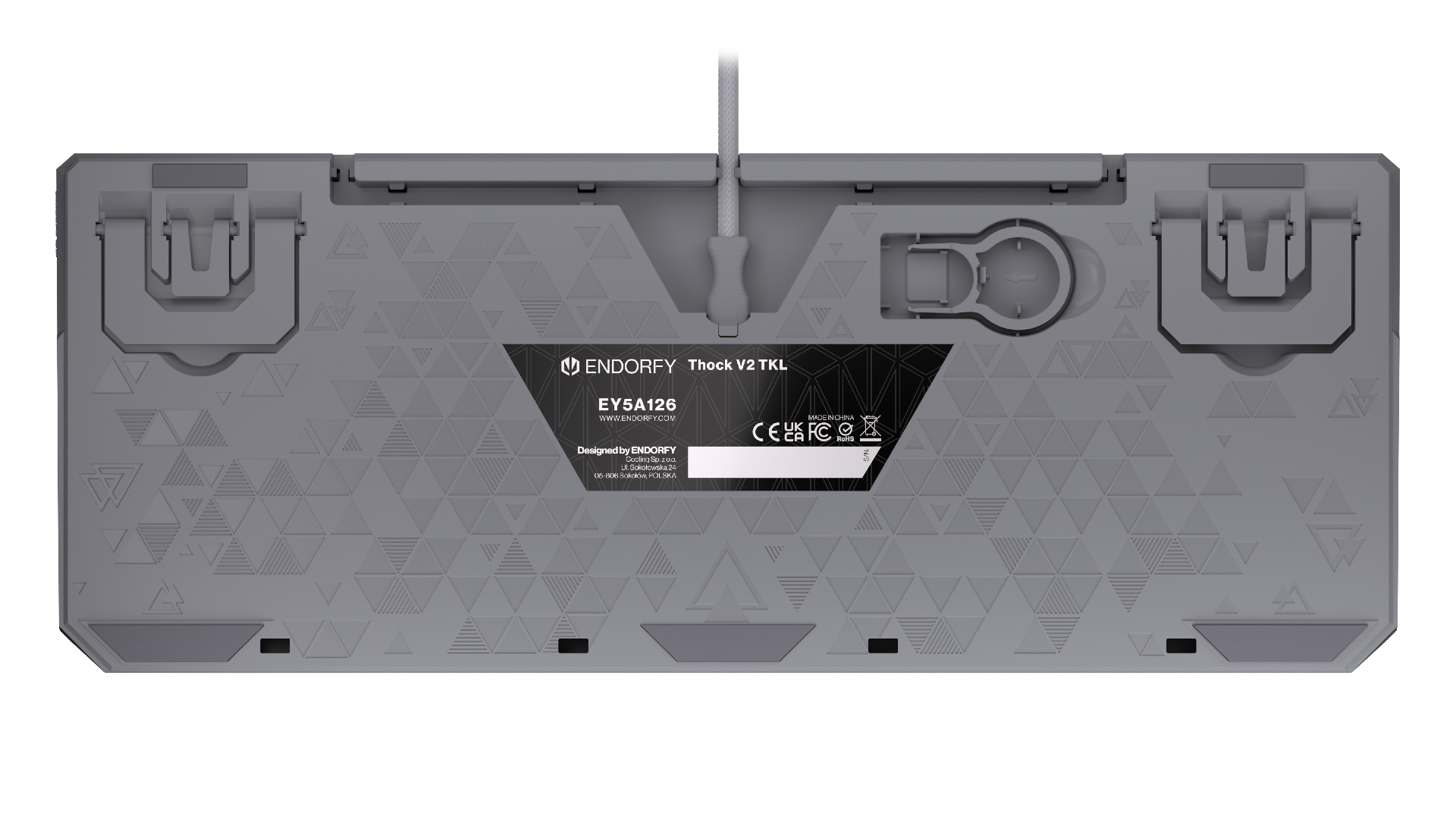 Endorfy механическая клавиатура Thock V2 TKL, PBT, Endorfy Red switch, US Layout